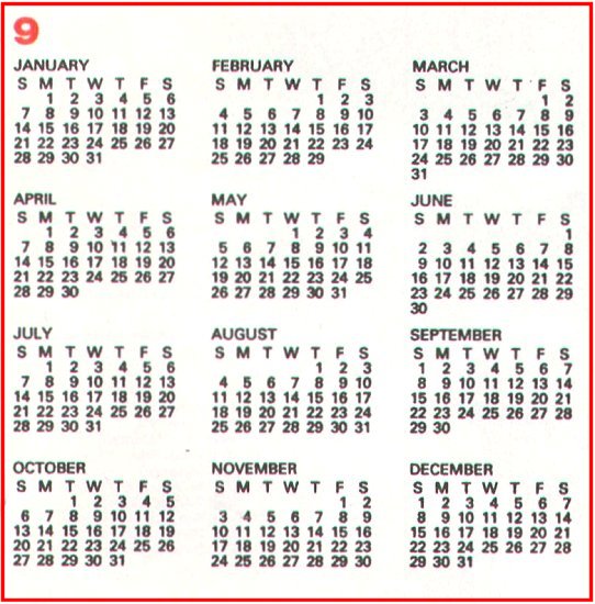 Календарь на 2000 год SCS Computer Assistance Scan/HTM Examples November 2000: 200 Year Calendar Month